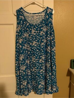 Draper James Teal Floral nightgown